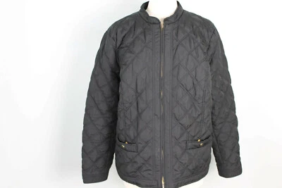 Charter Club Women’s Black Front Pockets Quilted Full Zip Jacket Size XL - Image 1 of 4