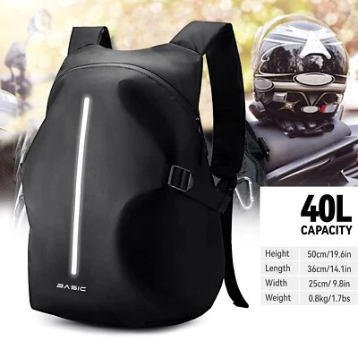 Motorcycle Backpack Waterproof Helmet Motorcycle Accessories Backpack for Men - Image 1 of 4