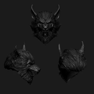 Werewolf custom head for Mythic Legions & other action figure - Picture 1 of 1