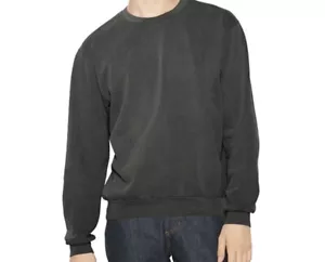 American Apparel TF478W Unisex French Terry Garment-Dyed Sweatshirt Faded Bl L - Picture 1 of 3