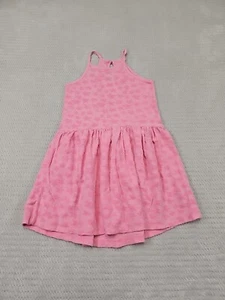 Gap Kids Dress Girls Medium Size 8 Pink Star Print Spaghetti Strap Sundress - Picture 1 of 7