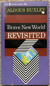 BRAVE NEW WORLD REVISITED BY ALDOUS HUXLEY 1965 PERENNIAL LIBRARY PAPERBACK - Picture 1 of 9