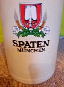 Krug mit Henkel "Spatenbräu München" 1Liter - Bild 1 von 7