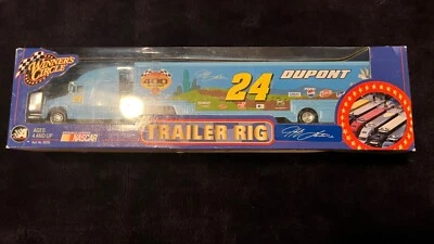 Plataforma de remolque Winners Circle Jeff Gordon NASCAR #24 DuPont Bugs Bunny diecast Foto 1 de 3