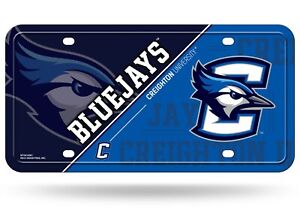 Creighton University Blue Jays Metal Auto Tag License Plate College Sports NCAA