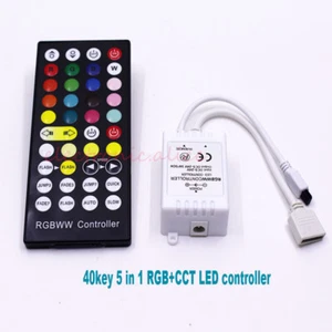 1pcs 40Key IR DC12-24V RGB+CCT Remote Controller Dimmer For 5050 RGBW LED strip - Picture 1 of 4