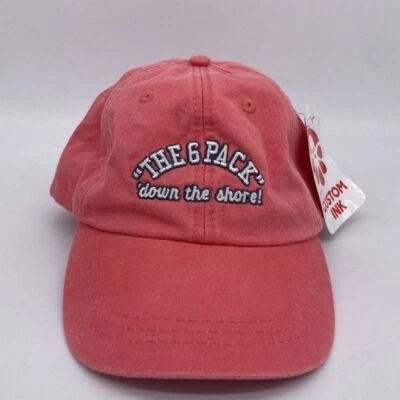 Gorra Adams Gorra Correa Trasera Rosa Blanco Ajustable Béisbol Exterior Informal Para Hombres NUEVO Foto 1 de 4