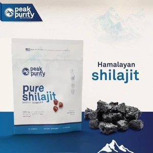 SHILAJIT GUMMIES, PURE HIMALAYAN SHILAJIT FOR MEN NAT. ENERGY NOOTROPIC SUPPORT - Picture 1 of 7