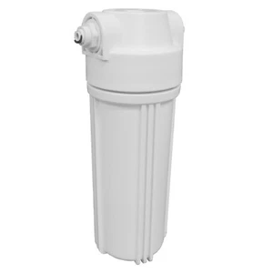 Carcasa de filtro de agua blanca de 10"" con puertos hembra de 1/2"" accesorios PF de 1/4 - Imagen 1 de 2
