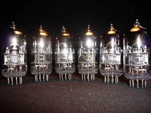 6pcs. 6N3P-E / 6Н3П-Е ~ 6CC42, 2C51, 5670 Double triode NEW. ONE BATCH X-1975 - Picture 1 of 3