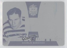 2017 Leaf Men Vezina Winner Printing Plate Cyan 1/1 Charlie Gardiner HOF k4s