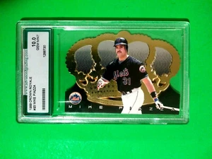 MIKE PIAZZA 1999 Crown Royale MLB Card # 93 AGS 10 Die Cut Crown New York Mets - Picture 1 of 3