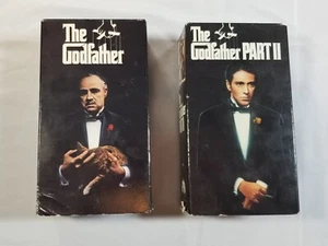 Vintage The Godfather 1 & 2 VHS Menge. Godfather & The Godfather Teil 2 kostenloser Versand - Bild 1 von 5