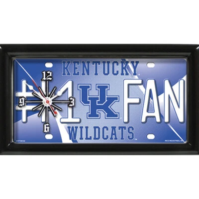 Kentucky Wildcats NCAA # 1 Ventilador Cuarzo Placa Reloj Foto 1 de 3
