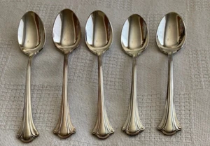5-International Deep Silver SERENITY Silverplate TEASPOONS  6" NOS NEW - Picture 1 of 5