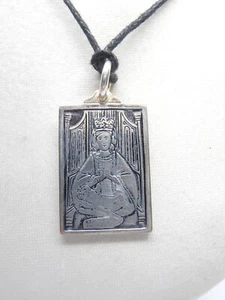 Medaglia Madonna dei Miracoli di Carnago in Argento 925- Ciondolo - Pendente - Foto 1 di 7