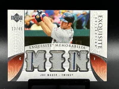 JOE MAUER 2006 Upper Deck Exquisite Collection Memorabilia #/45 - Image 1 of 2