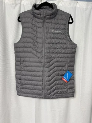 NWT Mens Size S Columbia Omni-Heat 650 Down Woodrose Crest FS Packable Gray Best - Image 1 of 4