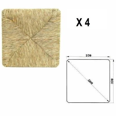 Set 4 ricambi per sedie modello Pisa con seduta in paglia palustre intrecciata - Immagine 1 di 4