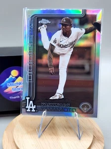 2025 Topps Chrome⚾ Yoshinobu Yamamoto #179😎 Sepia Refractor Dodgers - Picture 1 of 2