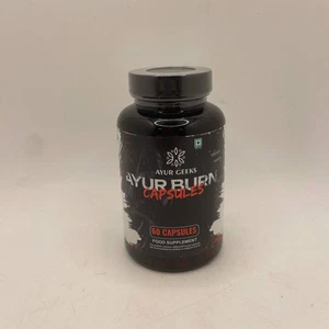 AyurGeeks Ayur Burn Capsules Dietary Supplement For Weight Loss 60 Caps - Picture 1 of 3