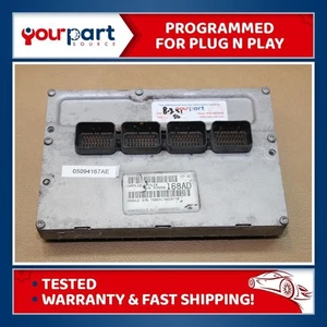 06 2006 DODGE CARAVAN 2.4L ECU ECM PCM ENGINE COMPUTER 05094167AE TESTED OEM - Picture 1 of 11