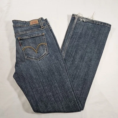 Levi's Women's Superlow Jeans Dark Wash Blue Size 7 Medium  - Image 1 of 4