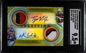 2022 Bowman U Inception Cade Klubnik SGC 9.5 RC Dual Auto Relic Gold Foil  50 - Picture 1 of 2