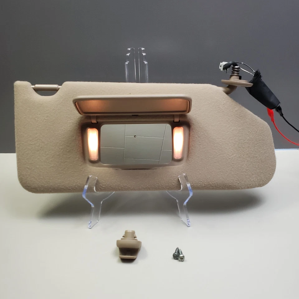 Acura CL 2003-2000 bronceado parasol OEM lado del pasajero tocador espejo retrovisor luz probado Foto 1 de 4