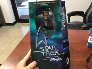 Modellino Star Trek Voyager Capitano Kathryn Janeway Playmates 12" nuovo con scatola - Foto 1 di 15
