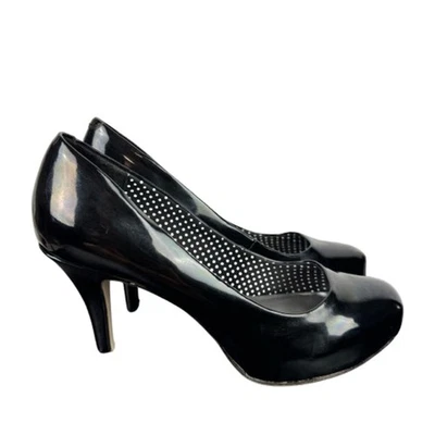 Madden Girl Getta Pump Heel Womens 9 Black Patent Career Formal Business Office - Изображение 1 из 4