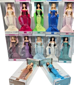 SET COMPLETO di 12 Walmart Exclusive 2003 BARBIE Birthstone collection (Gennaio-Dic) NUOVO - Foto 1 di 11