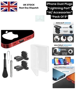 Plug anti-poussière iPhone Premium avec kit d'outils complet design antidérapant - Photo 1 sur 16