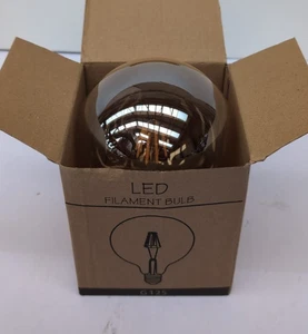 Bombilla LED E27,Bombilla Regulable Edison G125 8W,Filamento LED Luz Tornillo Globo Grande - Imagen 1 de 3