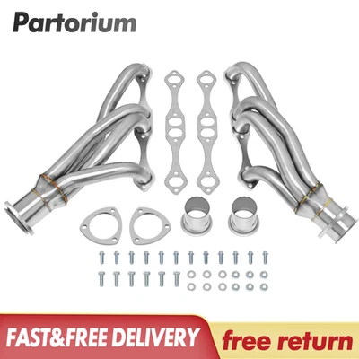 Stainless Steel Headers For Chevy Small Block SB V8 262 265 283 305 327 350 400 - Image 1 of 4