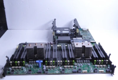 Dell R720 Power Edge Motherboard 0C4Y3R W/ Heat Sink, Server Riser Cards - Image 1 of 4