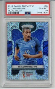2018 PANINI PRIZM WORLD CUP MOJO PRIZM #80 KYLIAN MBAPPE FRANCE PSA 10 LOW POP - Picture 1 of 2