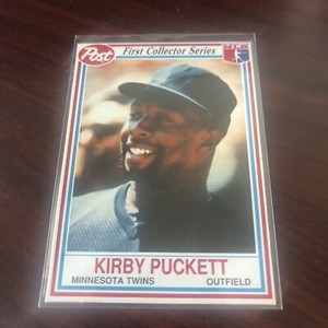 1990 Post Cereal Kirby Puckett #3 Minnesota Twins