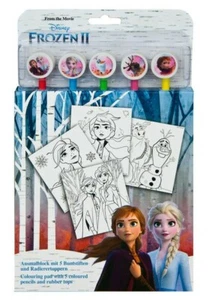 Disney Frozen 2 / Die Eiskönigin 2 Ausmalblock / Malblock mit 5 Buntstiften - Bild 1 von 1