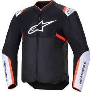 Herren Motorrad Jacke XXL - Alpinestars T-SPS Air v2 - schwarz-weiß-fluorot - Bild 1 von 3