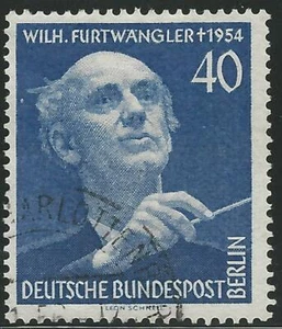 Berlin 1955 SG B125 40pf, 1st Death Anniv of Furtwangler Composer, Used £21.00, - Foto 1 di 2