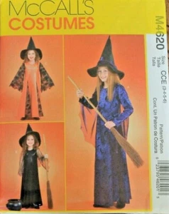 McCall's 4620 Girls Witch & Hat Costume Sewing Pattern in 3 Styles 3-4-5-6 OOP - Picture 1 of 2