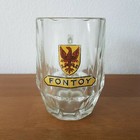 Ancien verre Old glass Brasserie de Fontoy Emaillé 6/20L