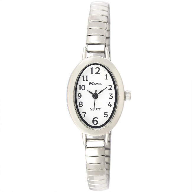 Ravel Evening Cocktail Watch on Expandable Women's Quartz With White Dial Analog