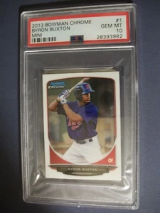 BYRON BUXTON 2013 Bowman Chrome Mini #1 PSA GEM MINT 10 RC Twins - Picture 1 of 1