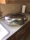 Revere Ware #2504 Stainless Steel Roasting Pan Dutch Oven 18 x 12.75 x 7 W/Rack