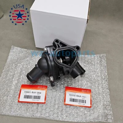 New Thermostat Cover Assembly + Housing Fits 06-15 Honda Civic Si CR-V Acura ILT - Image 1 of 4