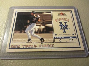 2002 Fleer Tradition Update New York's Finest Mike Piazza # 6NYF  HOF  NM/MT