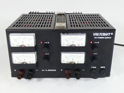 VOLTCRAFT DC Power Supply | Netzteil | 2 x 0...30V / 2,5A | 220V~ | 50 Hz | 240W - Bild 1 von 4