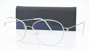 LINDBERG Brille Rosa 54 col 30 Air Titanium Rim Seidenmatt Salbeigrün Panto M - Picture 1 of 13